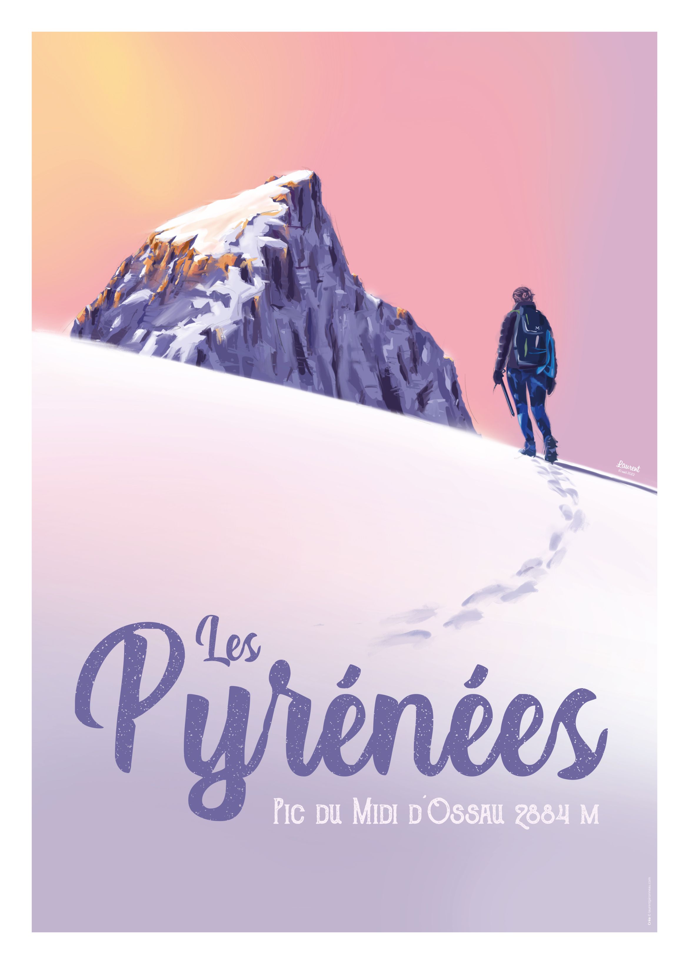 Affiche cadeau Pyrénées - Laurent Pironneau
